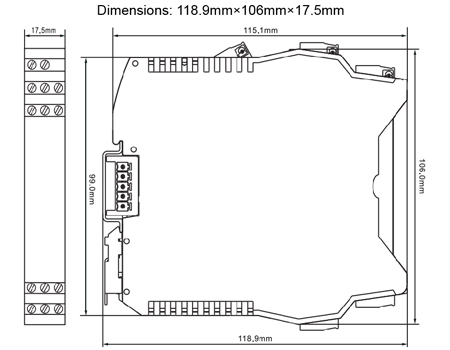 GS8500-EX Temperature Converter Intrinsic Safety Barrier